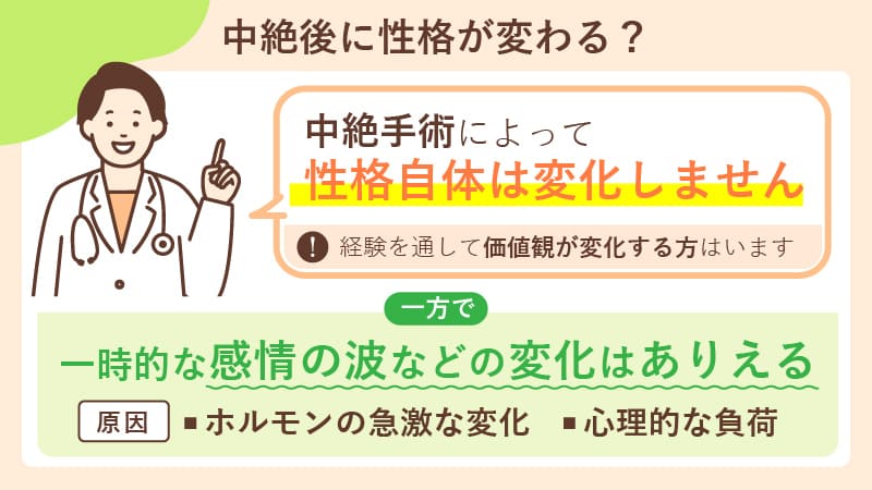 中絶後に性格が変わるって本当？