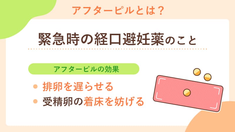 アフターピル（緊急避妊薬）とは？