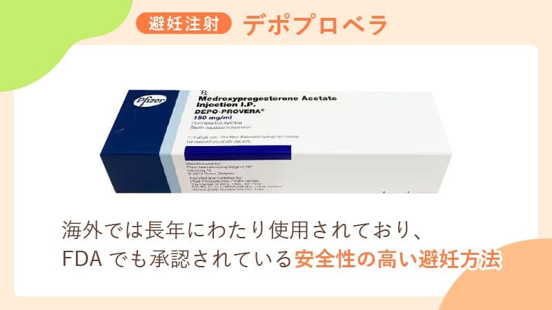 避妊注射の「デポプロベラ」について